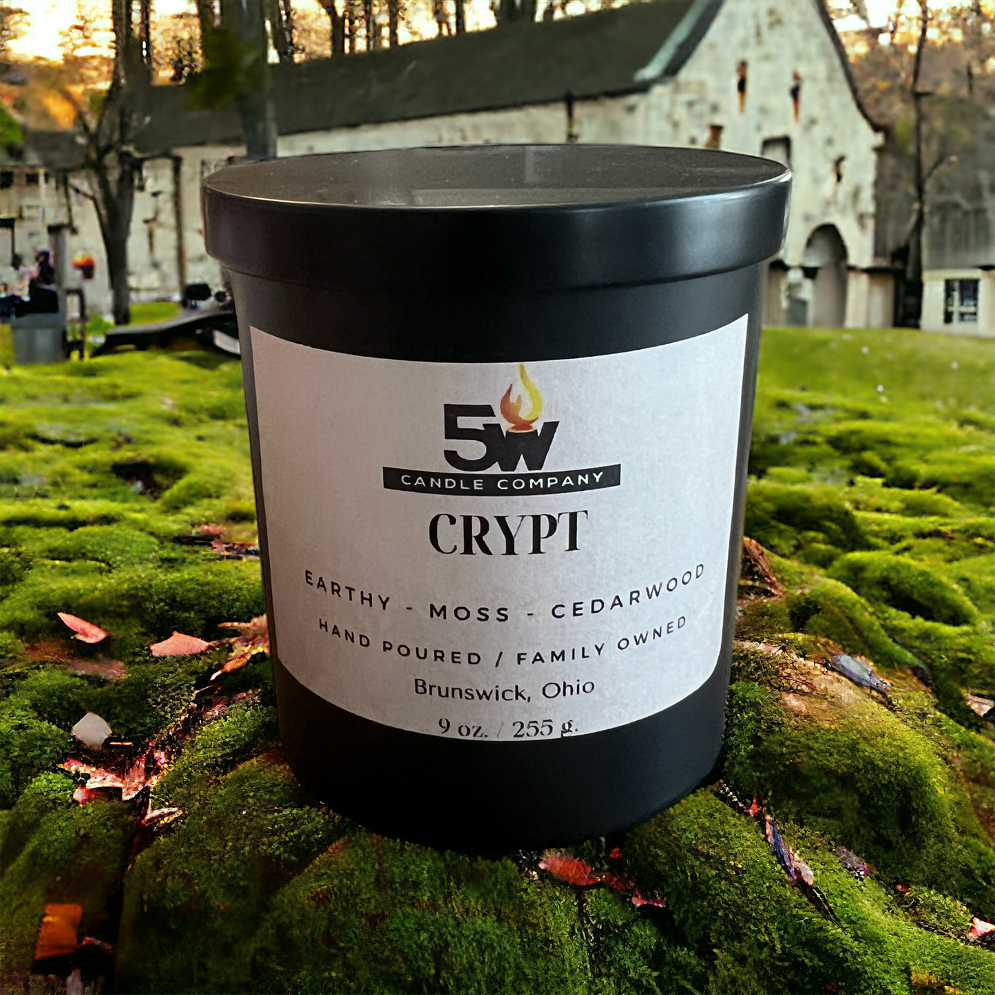 Crypt 9 ounce candle