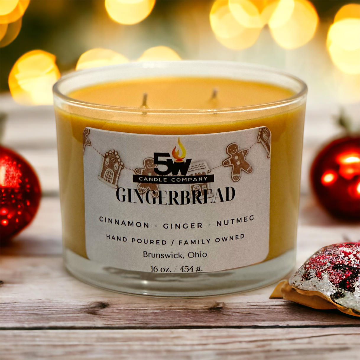 Gingerbread 16 ounce candle
