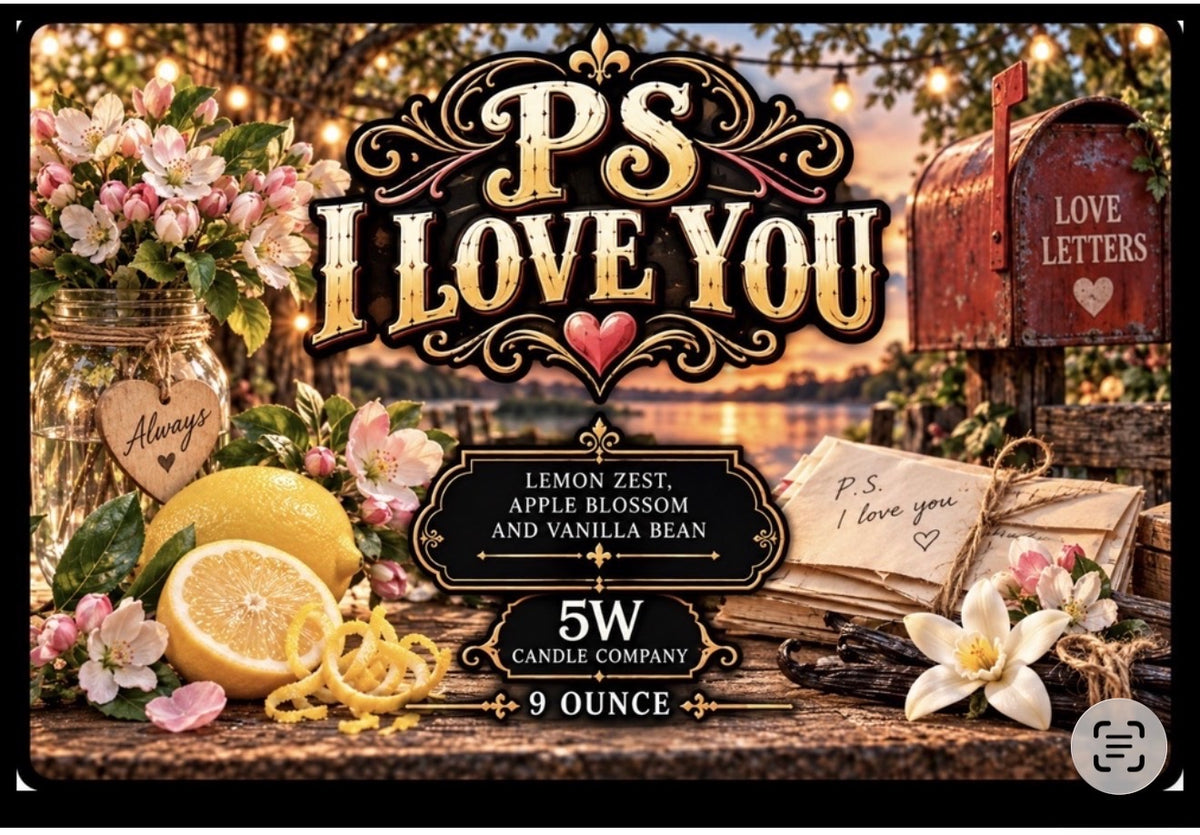 P.S. I love you 9 ounce candle