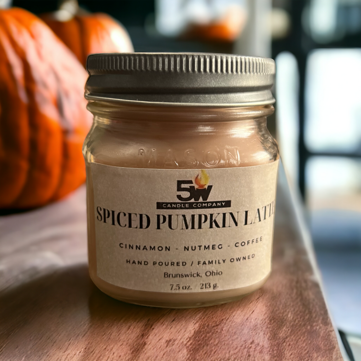 Spiced pumpkin latte 7.5 ounce candle