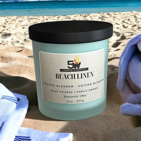 Beach linen 9 ounce candle