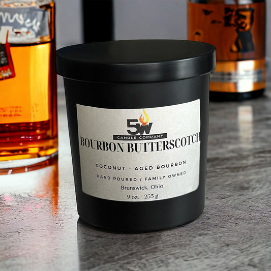 Bourbon butterscotch 9 ounce candle