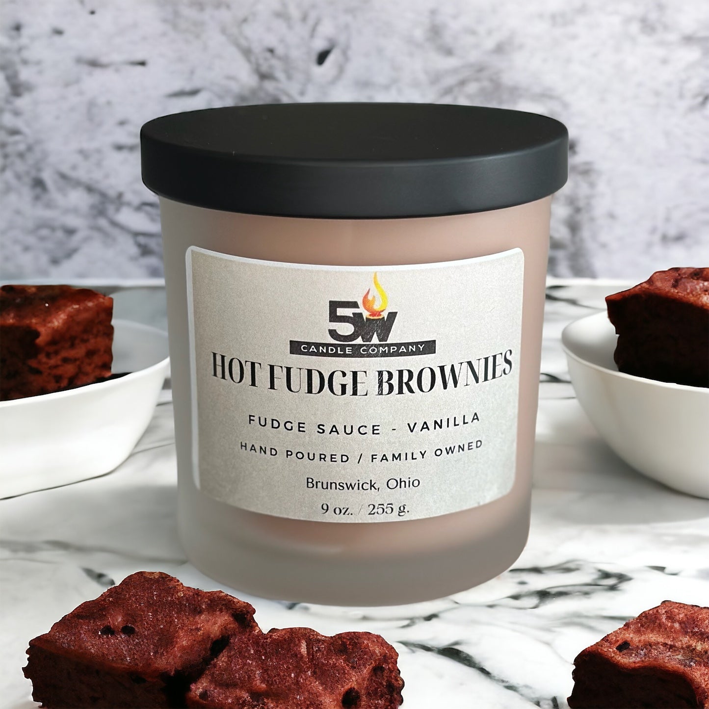 Hot fudge brownies 9 ounce candle