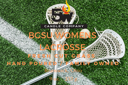 BGSU women's lacrosse 9 ounce candle