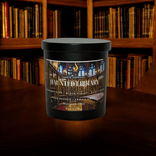 Haunted Library 9 ounce candle