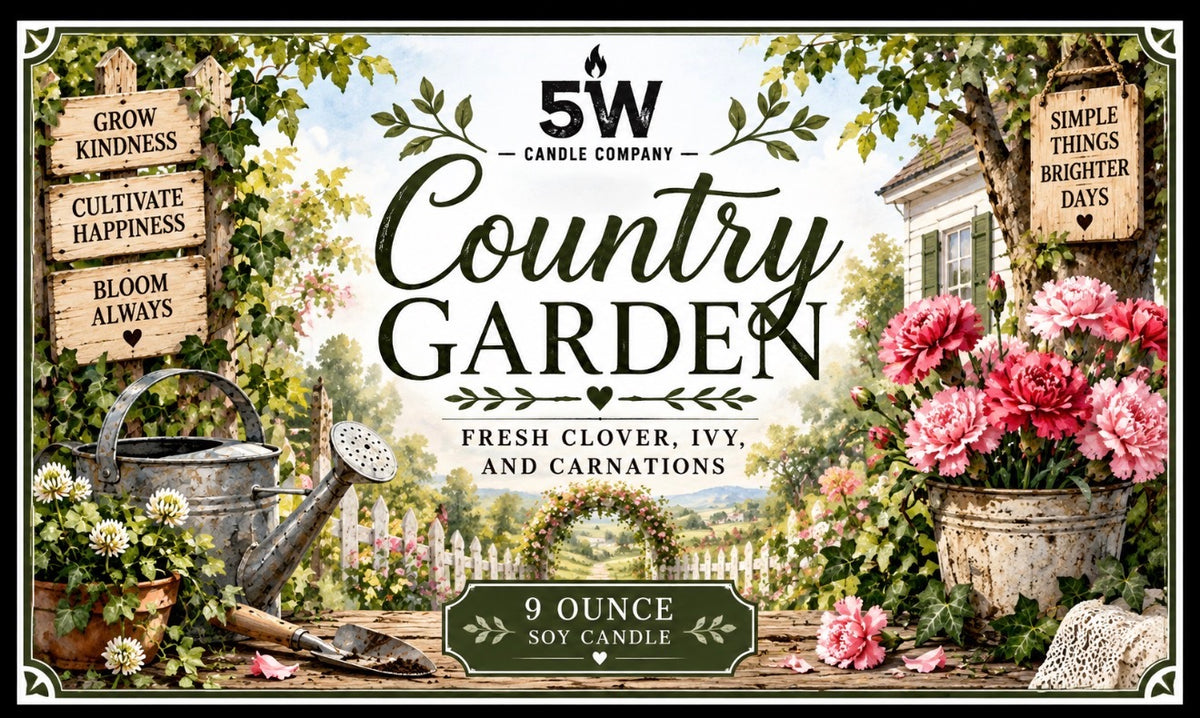 Country Garden 9 ounce candle
