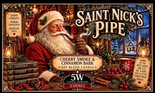 Saint Nick's Pipe 9 ounce candle