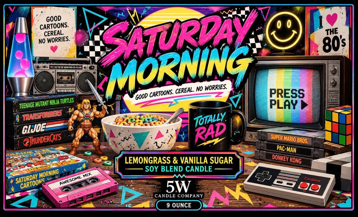 Saturday mornings 9 ounce candle