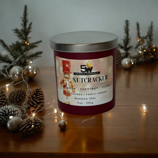 Nutcracker 9 ounce candle