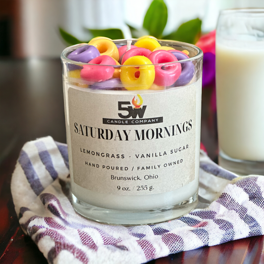 Saturday mornings 9 ounce candle