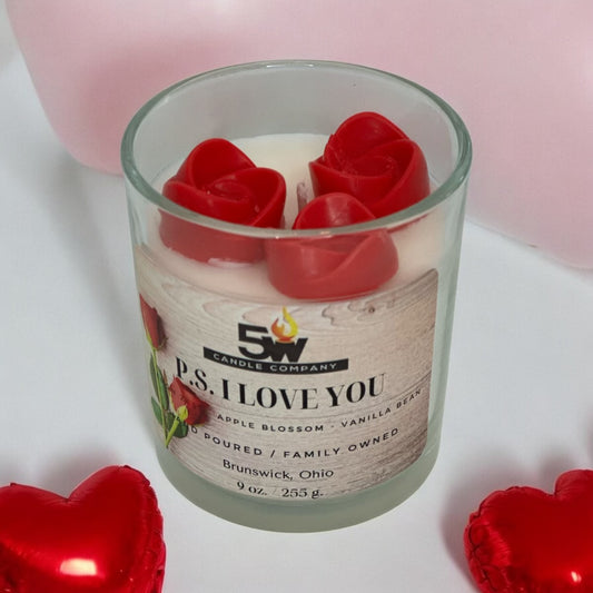 PS I love you 9 ounce specialty candle