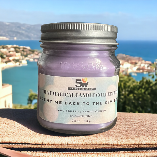 Scent me back to the Riveria 7.5 oz candle